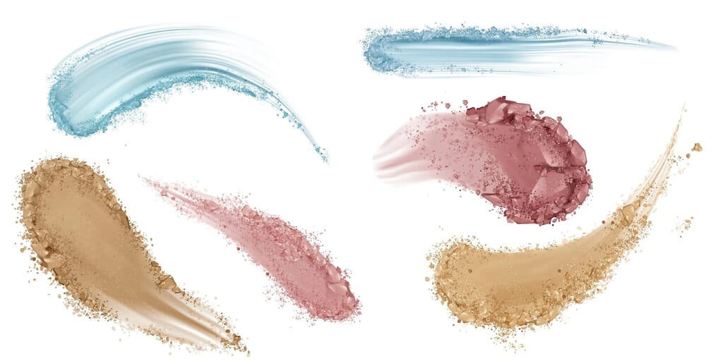 skin-foundation-smear-brush-strokes